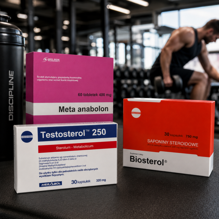 Meta Anabolon Testosterol 250 Biosterol zestaw