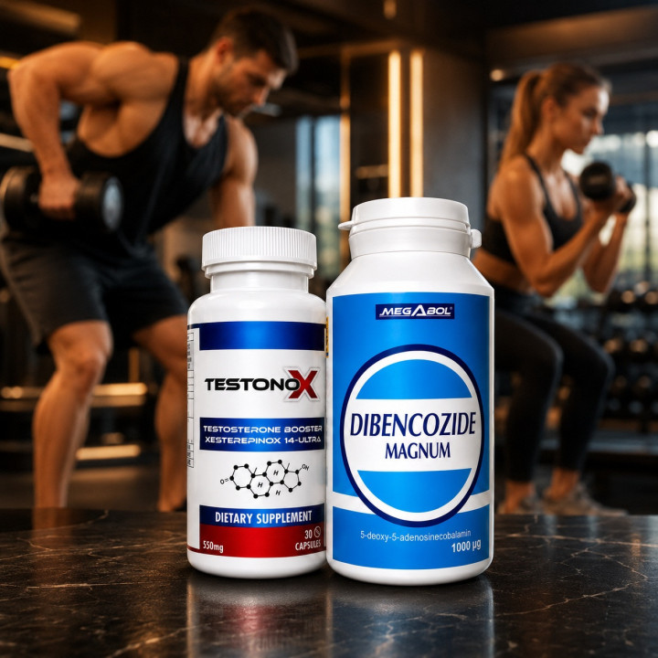 Zestaw Testonox + Dibencozide Magnum | Hardmasa