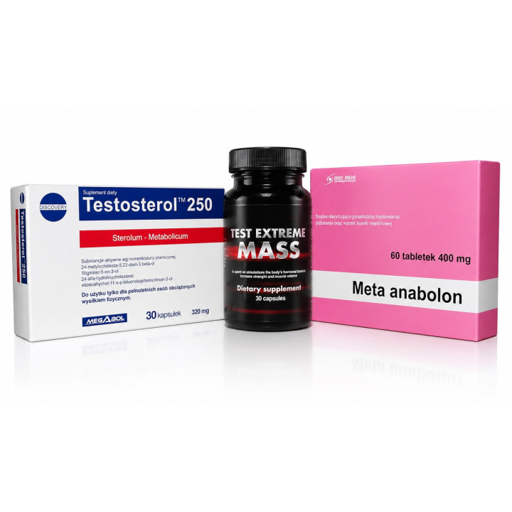 Mocny Zestaw – Test Mass, Meta Anabolon, Testosterol