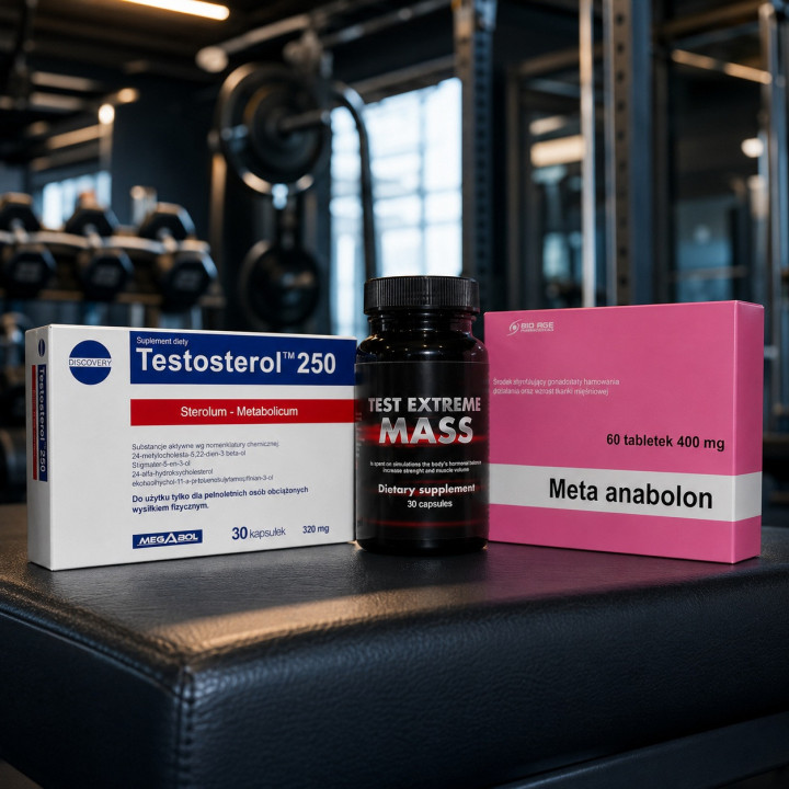 Mocny Zestaw – Test Mass, Meta Anabolon, Testosterol