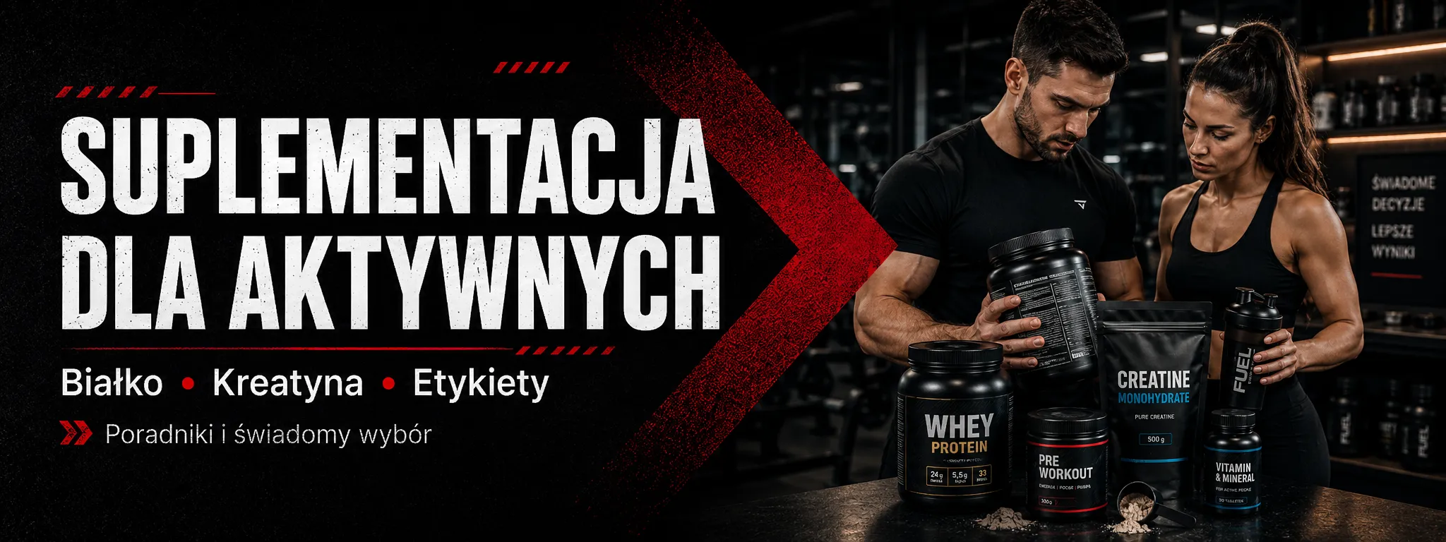 Suplementacja dla aktywnych – odżywki, białko, kreatyna i etykiety suplementów | Hardmasa
